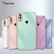 Coque de téléphone Xiaomi Redmi Note 7 étui en Silicone plaqué couleur unie couverture arrière