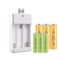 Chargeur de batterie USB pour piles AA/AAA rechargeables pour télécommande Microphone appareil