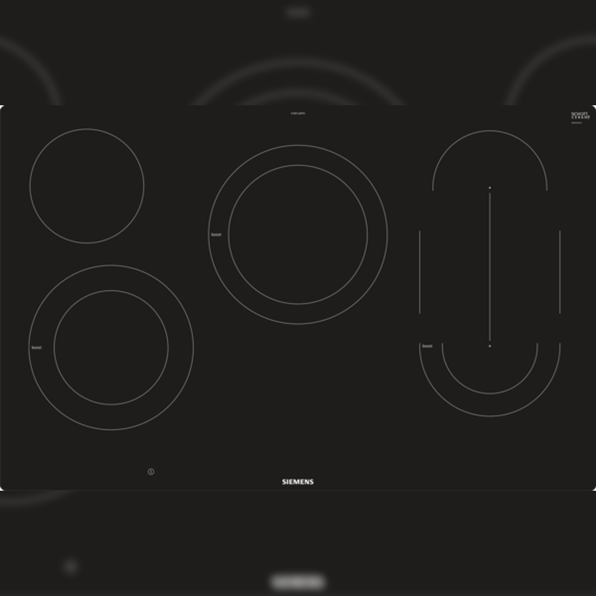 Siemens iQ500, Elektro-Kochfeld, 80 cm, Schwarz, flächenbündig (integriert) ET801LMP1D Image