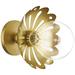 Mitzi Alyssa 8" Wide Aged Brass 1 Light Wall Sconce