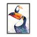 Stupell Industries Toucan Baby & Mother Perched Giclee Art By Marc Allante Wood in Blue/Brown/Orange | 20 H x 16 W x 1.5 D in | Wayfair