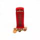 "Vintage Telephone Box Piggy Bank, Red Metal Coin Saver Money Phone Box. Collectible Iconic British Memorabilia 6\" tall Miniature Replica"