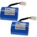 2x Batteries compatible avec Neato XV-15, XV-21, XV-14 aspirateur (4400mAh, 7,4V, Li-ion)