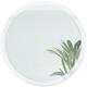 Vladon Miroir mural rond Globe 80 cm avec cadre en MDF, pour couloir et salon - Blanc haute