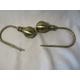 Vintage Curtain Tiebacks - Brass curtain tie backs - Holdbacks - Curtain retainers