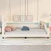 Nestfair Twin Size Upholstered Daybed with Ears Shaped Headboard