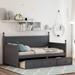 Wood Daybed with Three Drawers, Twin Size Daybed, No Box Spring Needed