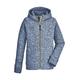 Fleecejacke KILLTEC "KOS 217 BYS KNTFLC JCKT" Gr. 128, blau (ocean) Kinder Jacken Fleecejacken