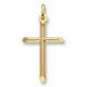 9Ct Gold Crucifix Cross Jesus Rosary Pendant Communion Christening Gift Box