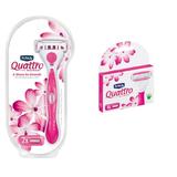 Schick Quattro for Women Razor Handle with Refill Blade Cartridges