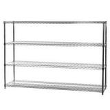 Shelving Inc. 18 d x 72 w x 96 h Chrome Wire Shelving with 4 Shelves