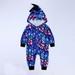 Herrnalise Toddler Girls Kids Jumpsuit One Piece Children Baby Boy Girl Dinosaur Shape Hooded Long-sleeved One-piece Romper Suit