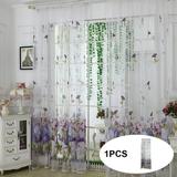 Wiueurtly Curtains & Window Treatments Trees Sheer Curtain Tulle Window Treatment Voile Drape Valance Fabric