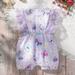 Gubotare Long Sleeve Bodysuit Baby Girl Toddler Baby Girl Warm Romper Solid Longsleeve Knit Sweater Winter Rompers Purple 3-6 Months
