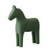 Creative Trojan Statue Art Crafts Wood Horse Ornament Home Decor Animal Figurine for Desktop Decorative Living Room Christmas Birthday Green