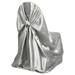 Efavormart 20 PCS Silver Universal Satin Chair Cover