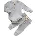 Nituyy Newborn Baby Girl Boy Knitted Cotton Tops Blouse Pants 2PCS Set