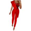 JURANMO Womens Sequin Jumpsuit Sleeveless O Neck Patchwork Bodycon Party Clubwear Jumpsuit High Waisted Glitter Rompers with Belt