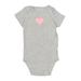 Carter's Short Sleeve Onesie: Gray Marled Bottoms - Size 18 Month