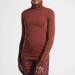 Athleta Tops | Athleta Flurry Blizzard Seamless Turtleneck Brick Red Brown {Jj9} | Color: Brown/Red | Size: S