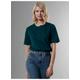 T-Shirt TRIGEMA "TRIGEMA mit Knopfleiste DELUXE Baumwolle" Gr. XXL, blau (saphir) Damen Shirts Jersey