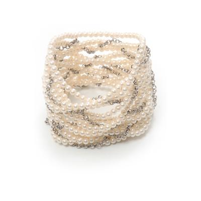 Armband "Hanke", Damen, Gr. Kunstharz, beige (creme), COLLEZIONE ALESSANDRO, Armbänder