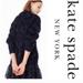 Kate Spade Sweaters | New Item Kate Spade Wild Ones Leopard Print Alpaca Merano Wool Sweater | Color: Black/Blue | Size: Xs