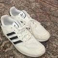 Adidas Shoes | Adidas Canvas Suede White And Black Sneaker 8.5w | Color: Black/White | Size: 8.5