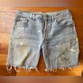 Levi's Shorts | Boyfriend Distressed Jean Shorts | Color: Blue | Size: 27