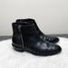 J. Crew Shoes | J. Crew Frankie Tumbled Black Leather Booties 9.5 | Color: Black | Size: 9.5
