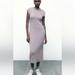 Zara Dresses | Grey Zara Dress Nwt | Color: Gray | Size: S