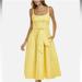Anthropologie Dresses | Anthropologie Ml Monique Lhuillier Yellow Jacquard Dress | Color: Yellow | Size: 8