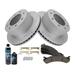 2001-2006 Chevrolet Silverado 3500 Rear Brake Pad and Rotor Kit - TRQ BKA21353