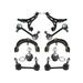 2011-2015 Dodge Durango Front and Rear Control Arm Ball Joint Sway Bar Link Kit - TRQ