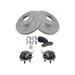 2003-2005 Ford Explorer Sport Trac Front Brake Pad and Rotor and Wheel Hub Kit - TRQ