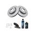 2015-2017 Ford Mustang Front Brake Pad and Rotor Kit - TRQ BKA15574