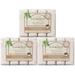 A LA MAISON Pure Coconut Bar Soap - Triple French Milled Natural Moisturizing Hand Soap Bar (12 Bars of Soap 3.5 oz)