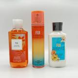 Bath and Body Works Fiji Sunshine Guava-Tini Body Lotion Fine Fragrance Mist and Shower Gel 3-Piece Bundle
