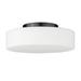 Golden Lighting Toli 12 Inch 1 Light LED Flush Mount - 3136-FM BLK-OP