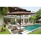 9 Ft 3-Tiers Outdoor Patio Umbrella with Crank and tilt and Wind Vents for Garden Deck Backyard Pool Shade Outside Deck