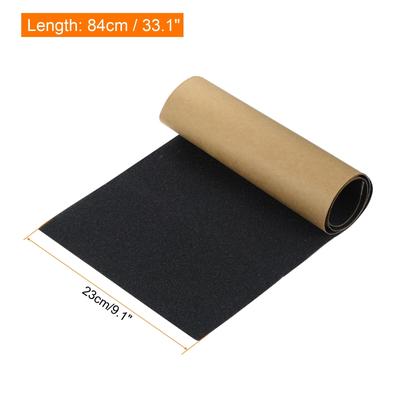 Grip Tape Sheet Non Slip Waterproof Grind Sandpaper Skateboard Scooter Black