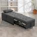Mixoy Put Out Bed Couch,4-in-1 Tufted Convertible Sofa Chair with Adjustable Backrest