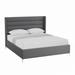 Raziel Upholstered Linen Platform Bed