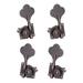 4 Pieces Bass Tuner Peg Opened Electric Bass Tuning Pegs Durable Electric Bass Tuning Pegs Guitar Accessory 2L2R Red Bronze