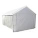 Caravan Canopy Domain Car Port Tent Sidewalls w/ Straps, White (Sidewalls Only) - 12