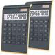 Desktop Calculator 10-Digit Dual Power Handheld Desktop Calculator with Large LCD Display Big Sensitive Button (New Black & White Pack of 2)