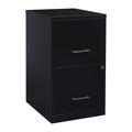 (Set of 6) Lorell 2 Drawers Vertical Steel Lockable Filing Cabinet Black