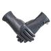 Winter PU Leather Gloves For Women Warm Thermal Touchscreen Texting Typing Dress Driving Motorcycle Gloves With Wool Lining (Gray-XXL)