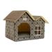 iOPQO Home Textile Storage House House P^et Cat Waterproof Proof Shelter Cat Pet Cat House House Den Winter Outdoor For Outdoors Cat Cat Indoor Thickened Housekeeping & Organizers pet house Multicolor