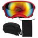 Dog Goggles Durable PC Strap Windproof Large Dog Goggles Sturdy Buckle For Travel Black Frame And Gray Goggles Red Frame And Red Goggles Red Frame And Transparent Goggles Red